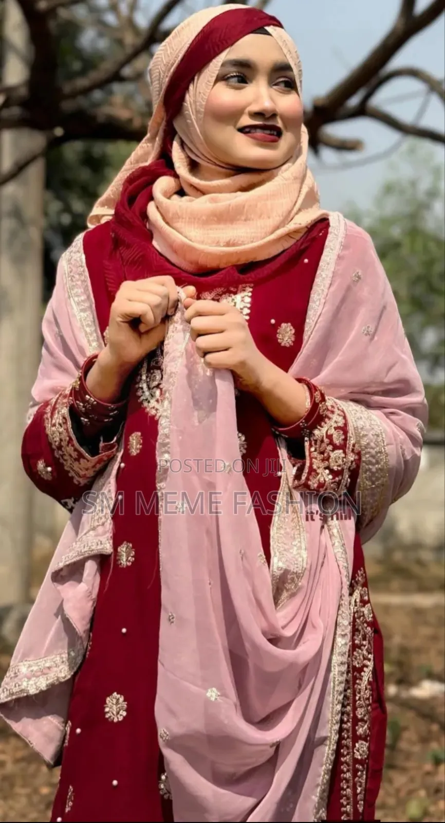 Soft Georgette With Sequence Embroidery Three Piece