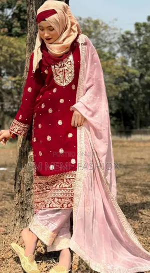 Soft Georgette With Sequence Embroidery Three Piece