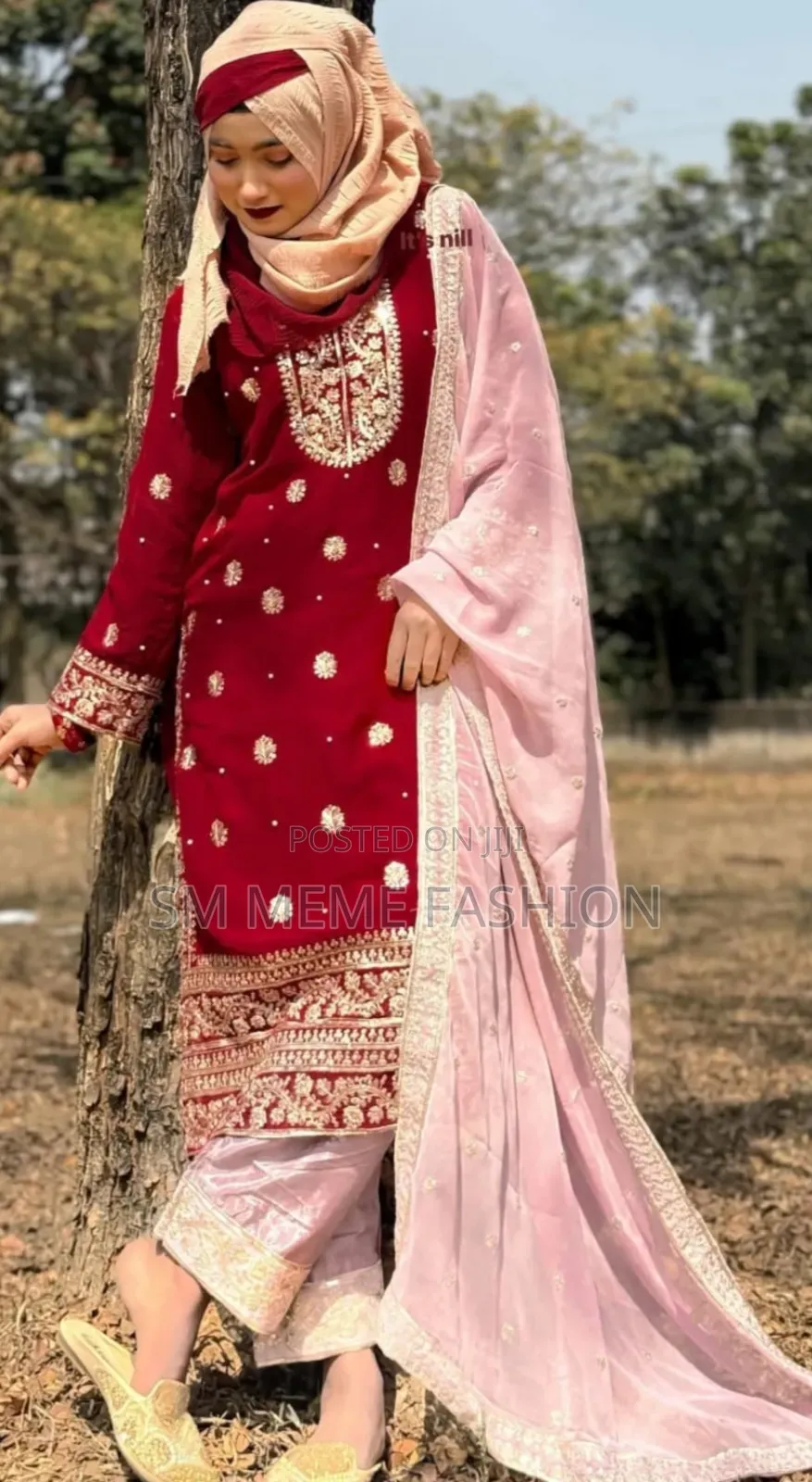 Soft Georgette With Sequence Embroidery Three Piece