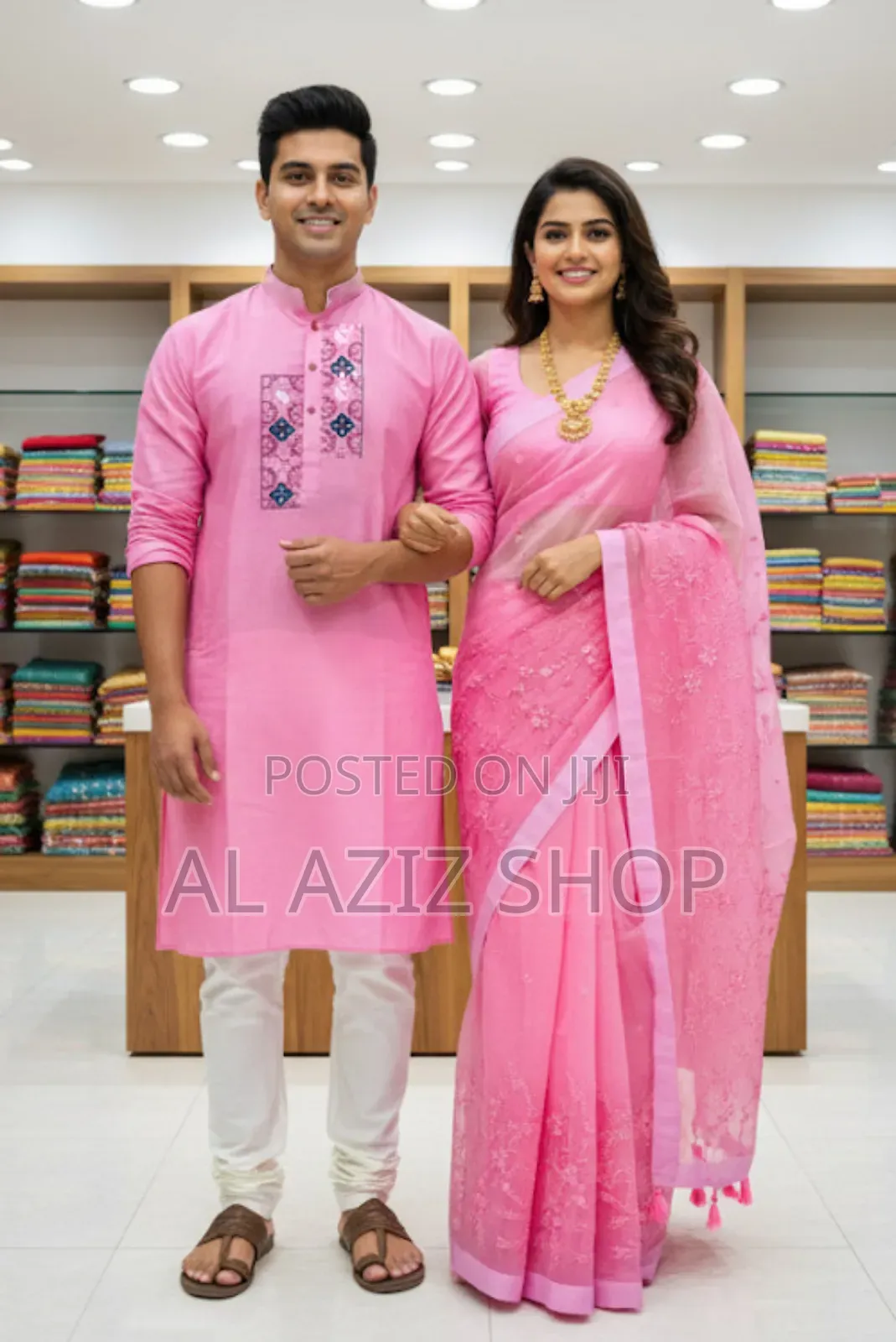 Premium Sharee Panjabi Couple Dress
