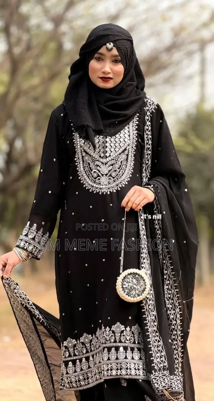 Soft Jorjet With Sequence Embroidery Three Piece