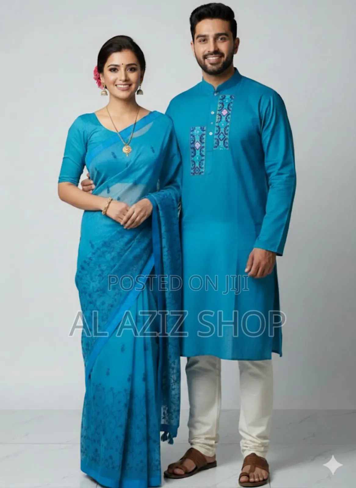 Premium Sharee Panjabi Couple Dress