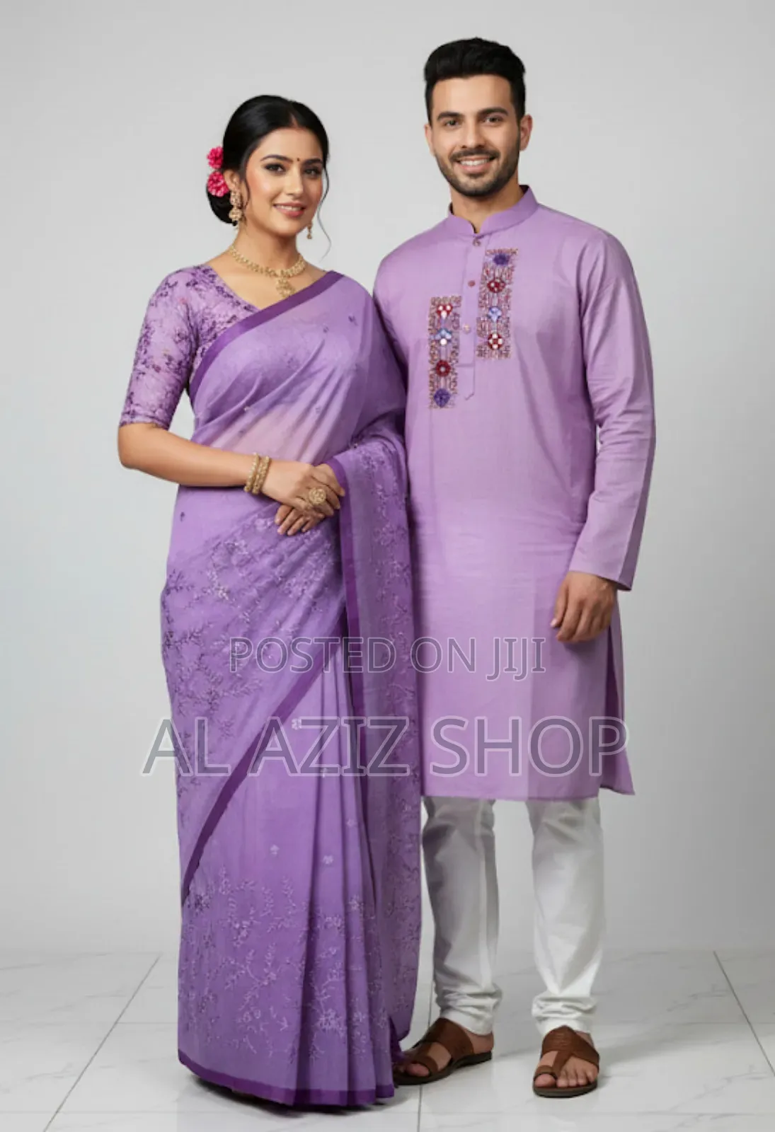 Premium Sharee Panjabi Couple Dress