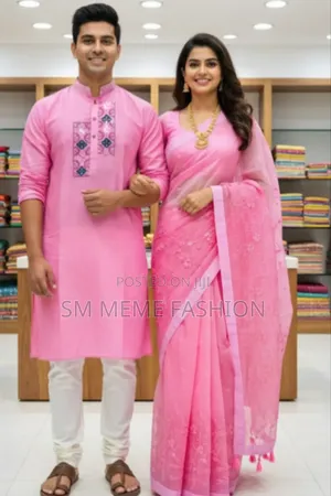 Premium Sharee Panjabi Couple Dress
