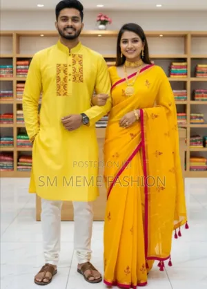 Premium Sharee Panjabi Couple Dress