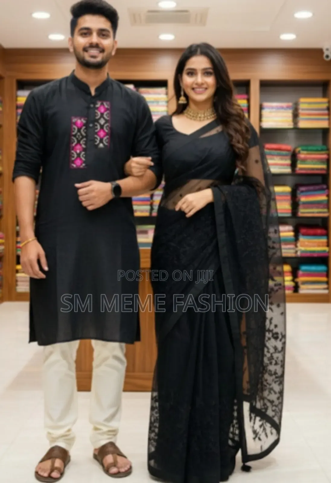Premium Sharee Panjabi Couple Dress