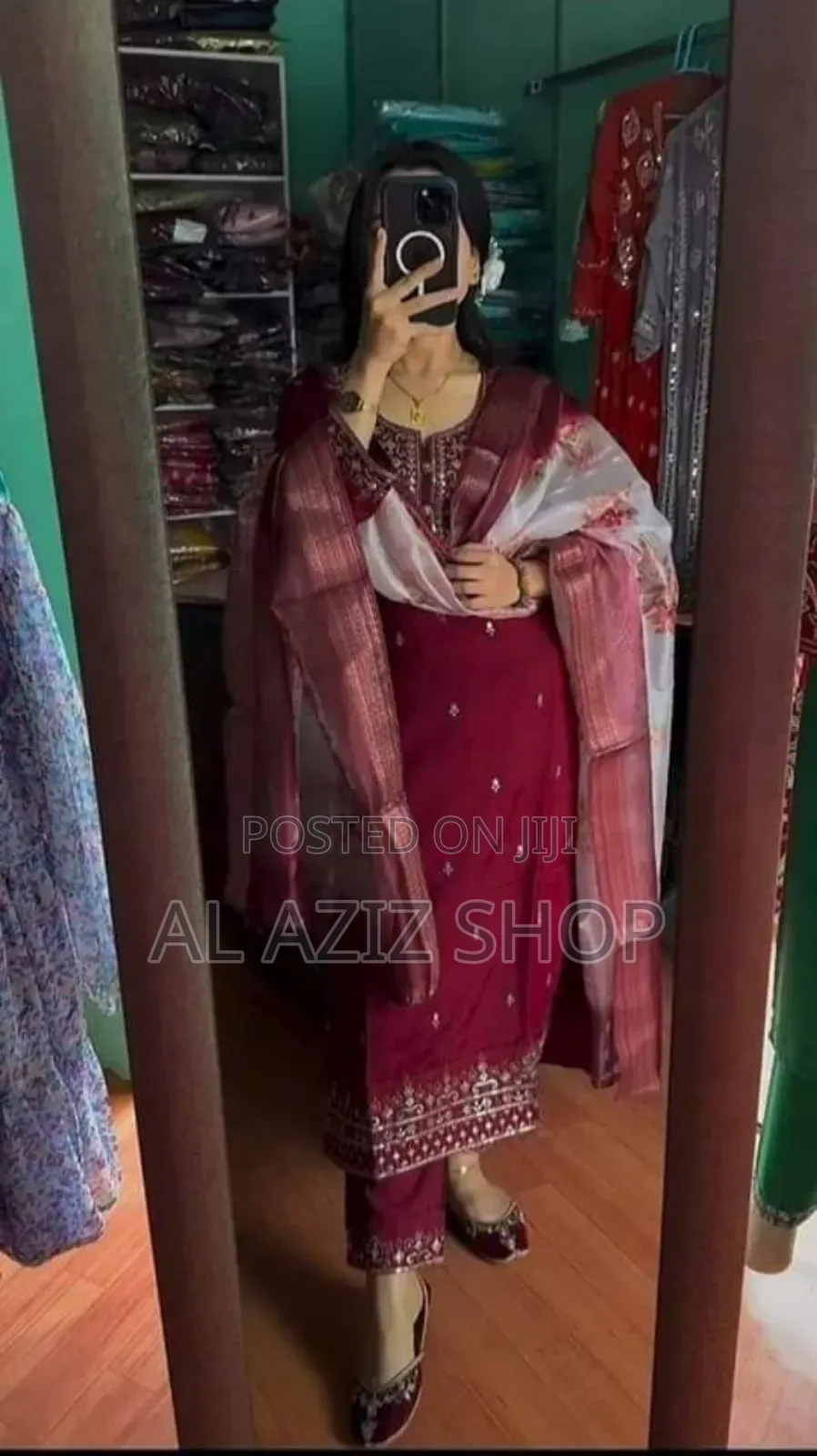 Readymade Embroidery Cotton Three Piece