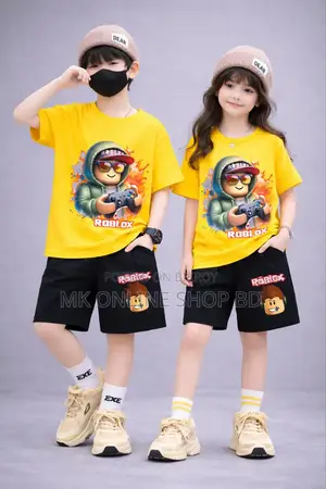 Drop Shoulder Baby T-Shirt and Pant Set