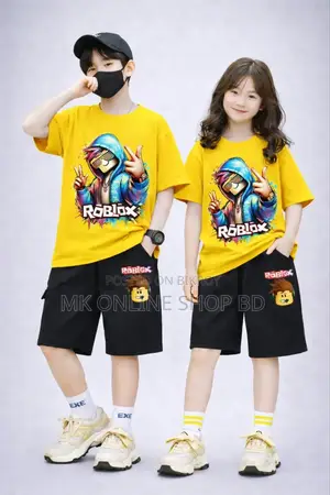Drop Shoulder Baby T-Shirt and Pant Set