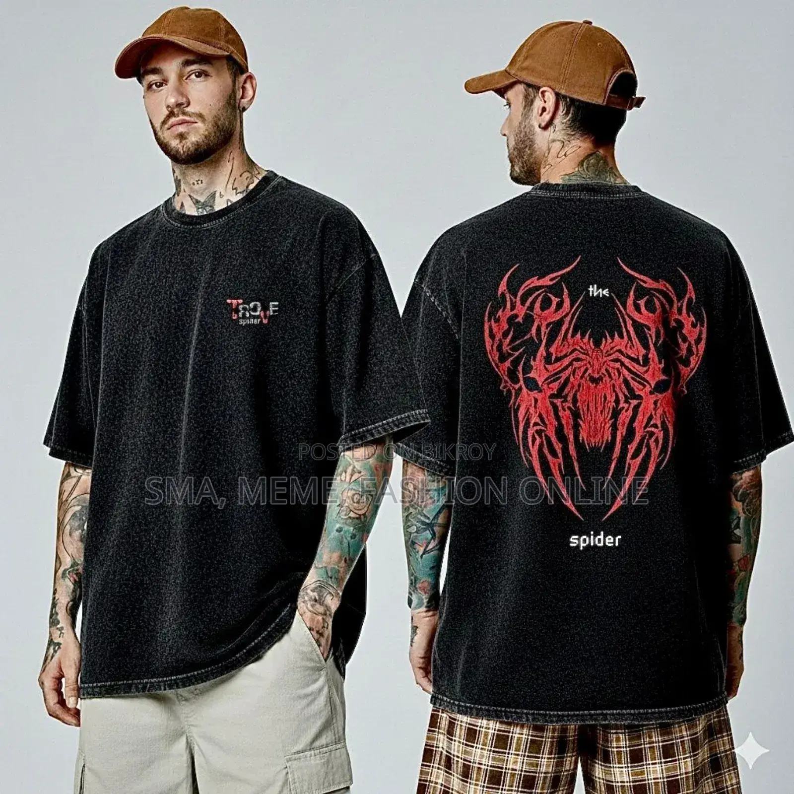 Premium Acid Wash Drop Shoulder Tshirt