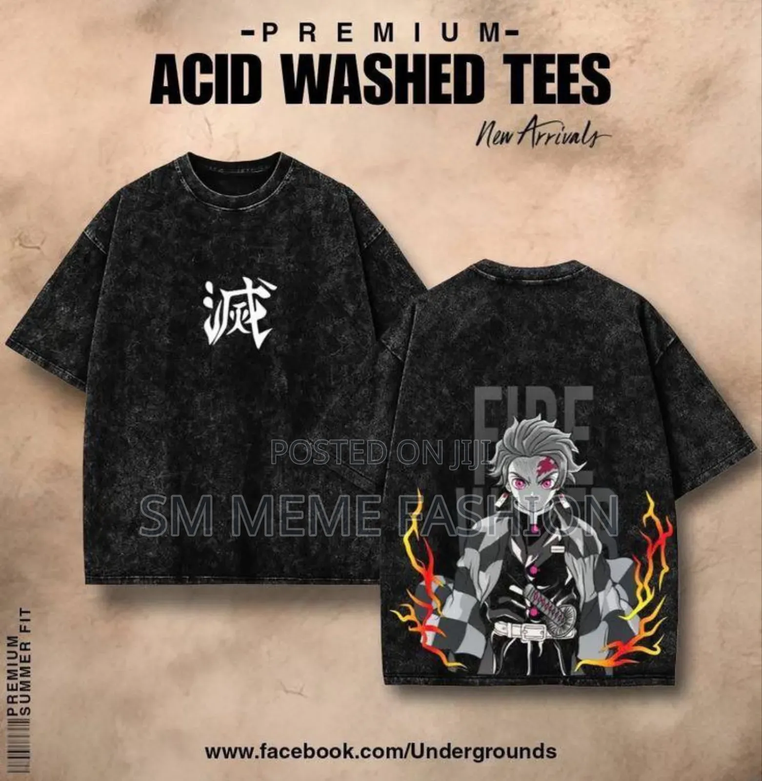 Premium Acid Wash Drop Shoulder Tshirt