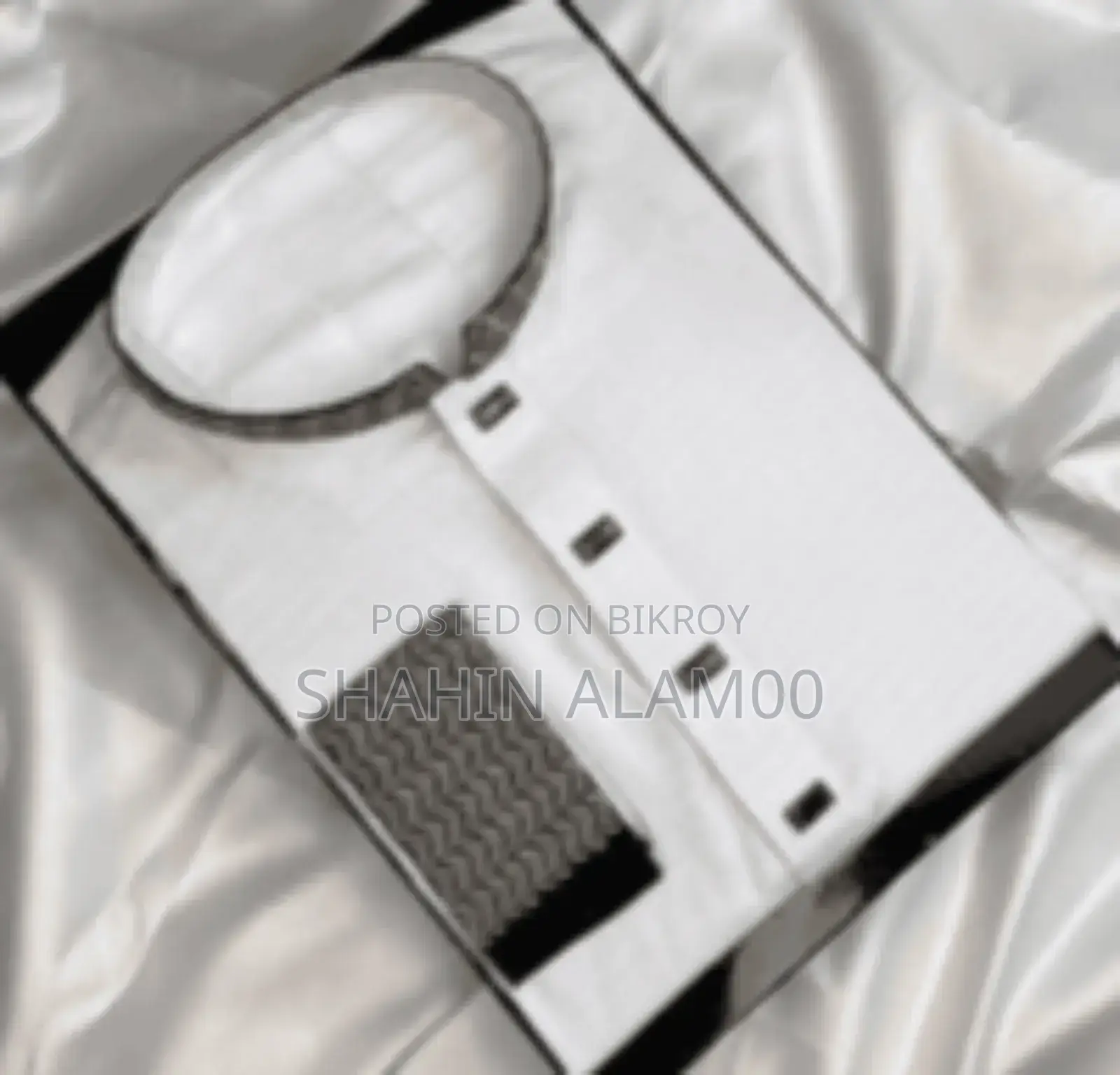 Stylish Herringbone Cotton Panjabi
