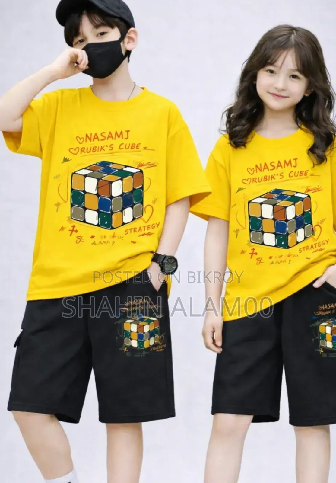 Drop Shoulder Baby T-shirt and Pant Set
