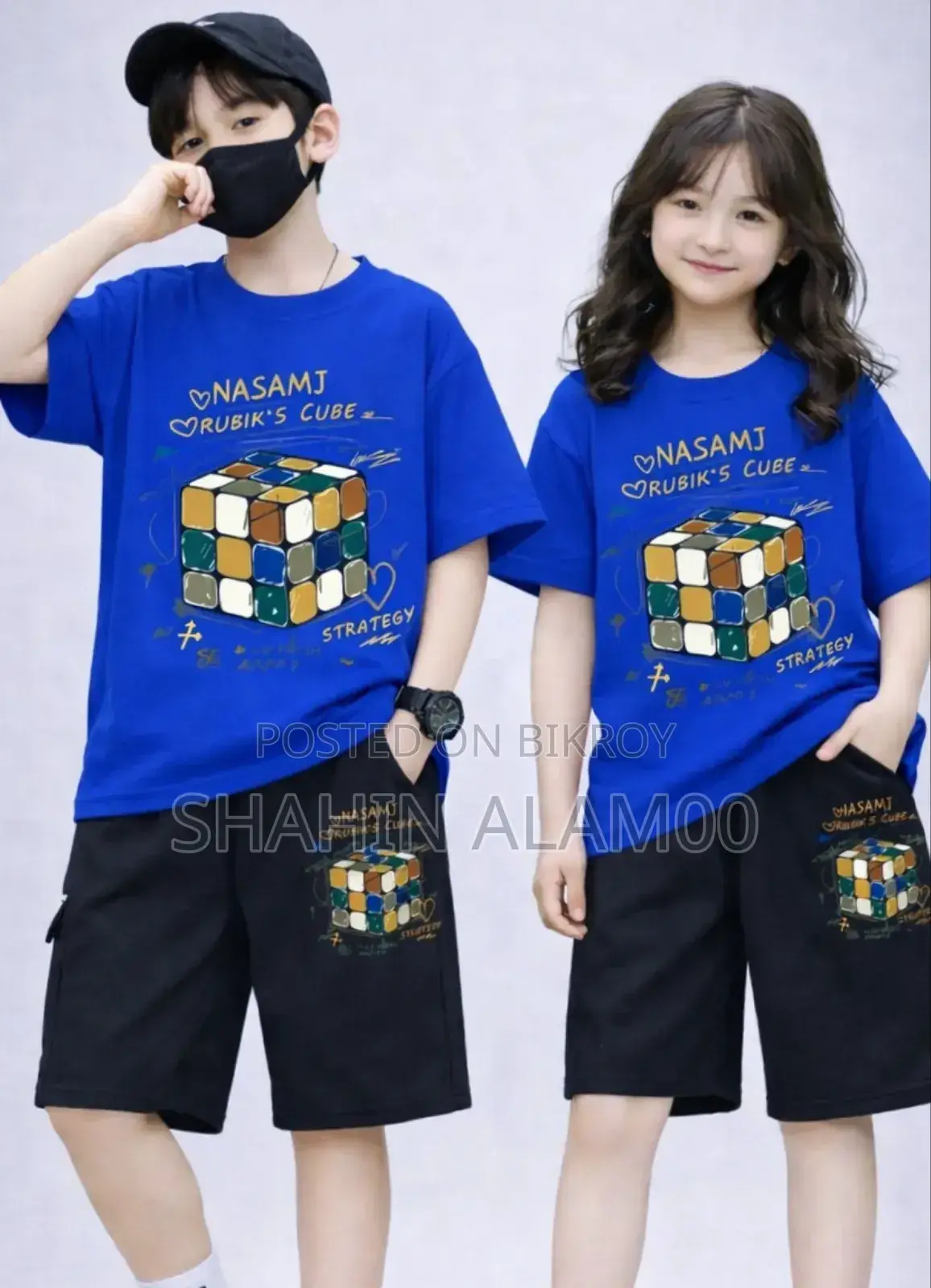 Drop Shoulder Baby T-shirt and Pant Set