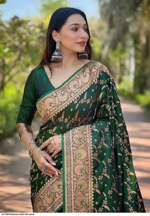 Japani Silk Skin Print Sharee With Blouse Piece