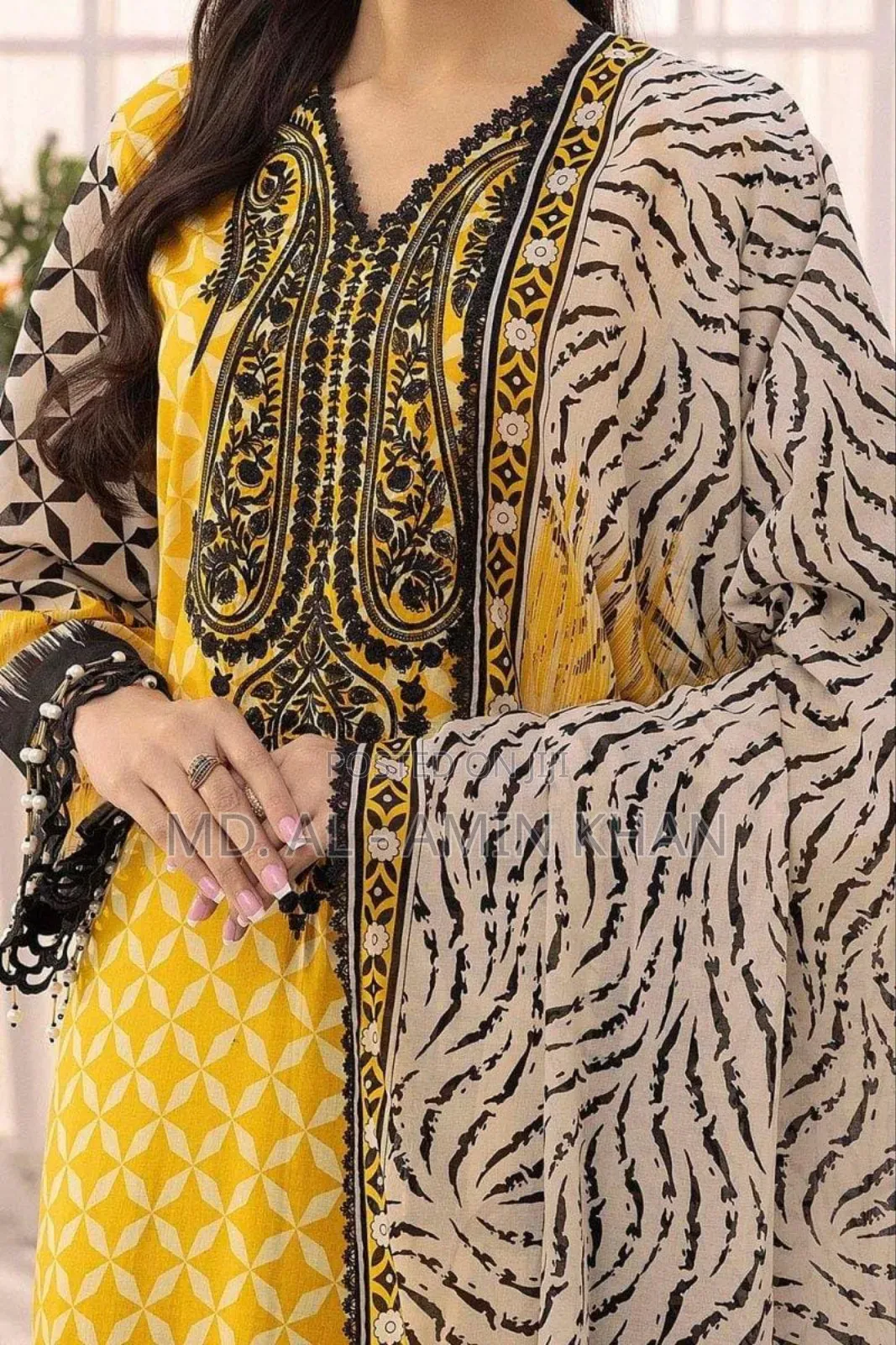 ডিজিটাল প্রিন্ট থ্রি পিস