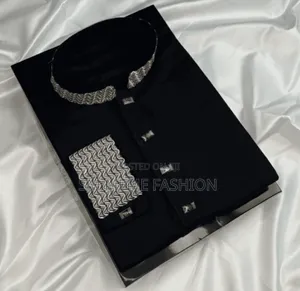 Stylish Herringbone Cotton Panjabi