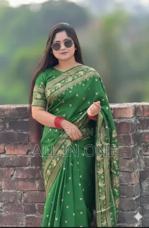 Japanese Silk Saree With Blouse Piece Eid Collection