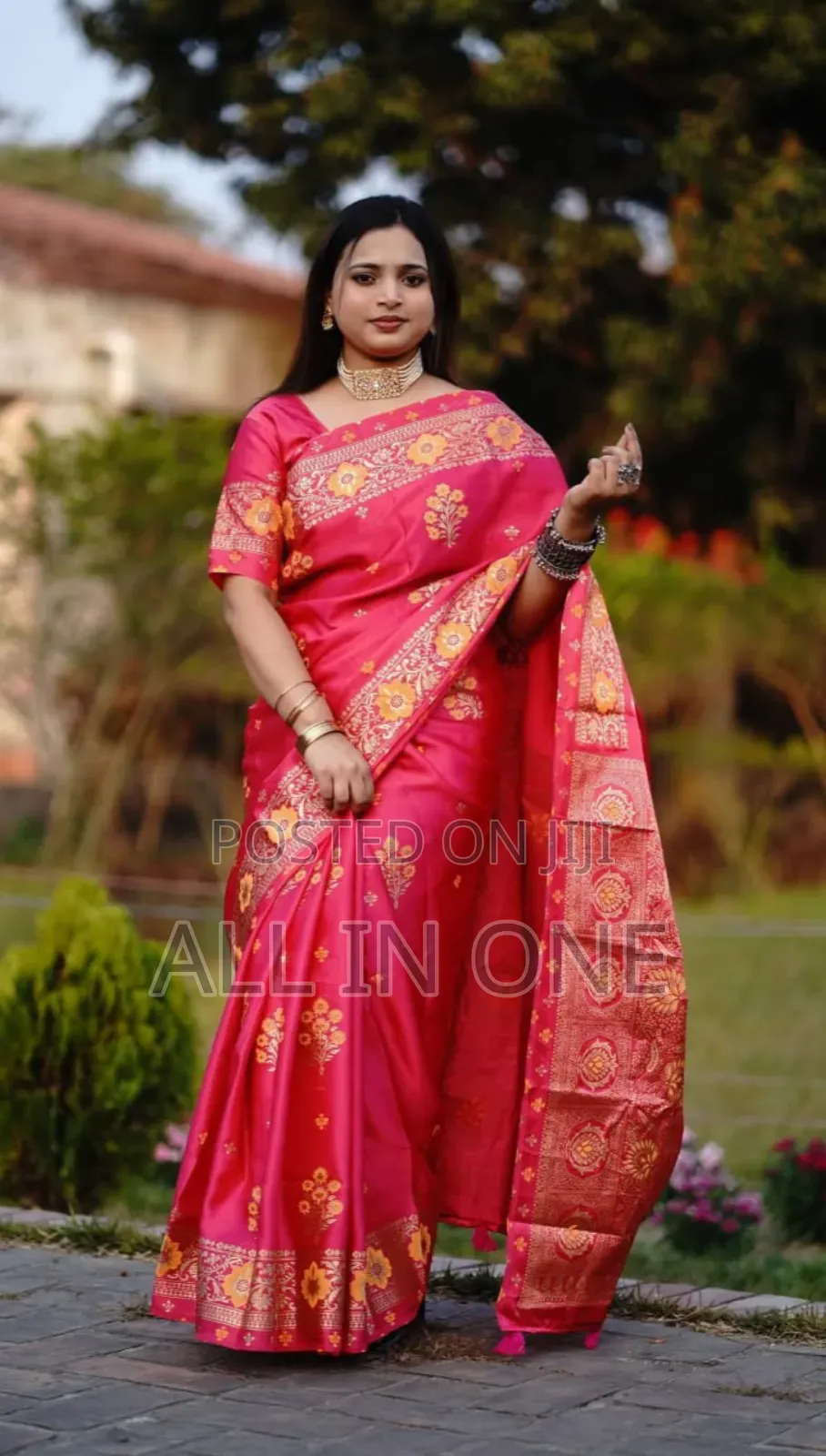 Japanese Silk Saree With Blouse Piece Eid Collection