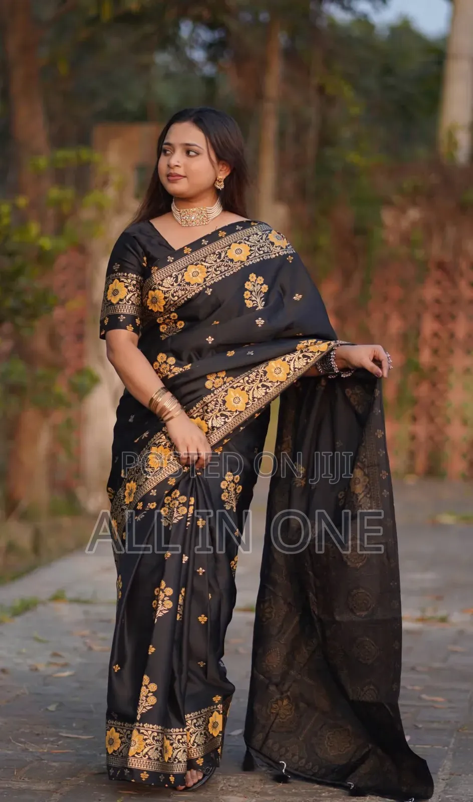 Japanese Silk Saree With Blouse Piece Eid Collection