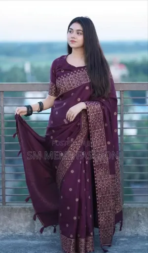জাপানি সিল্ক শাড়ি ব্লাউজ পিস সহ