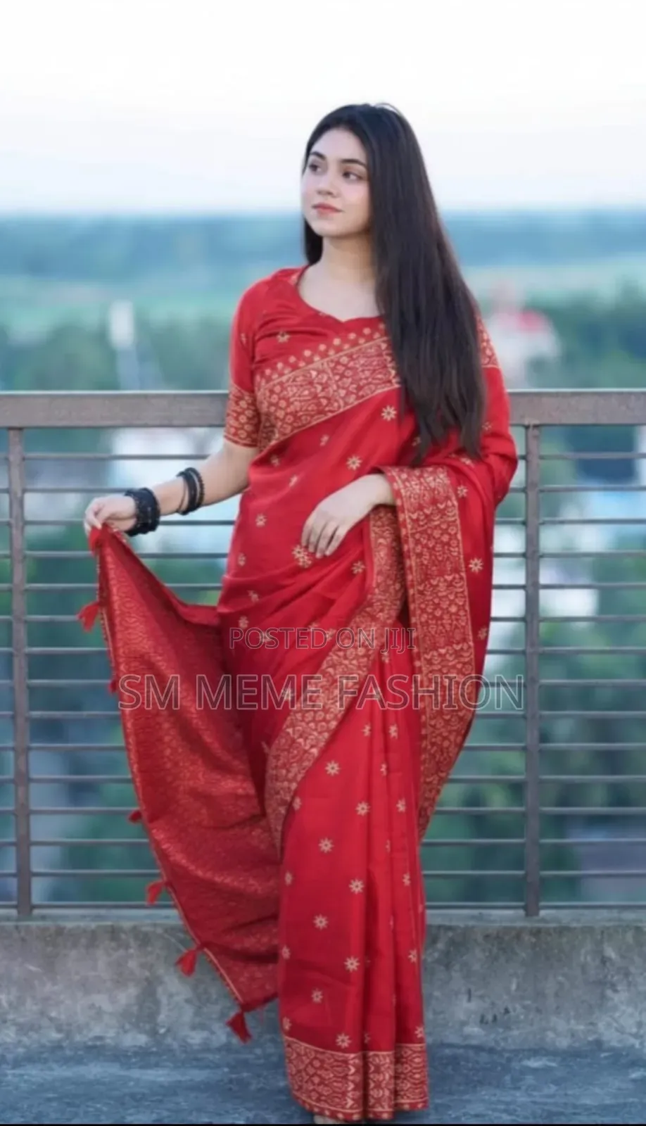 Japanese Silk Sharee With Blouse Piece