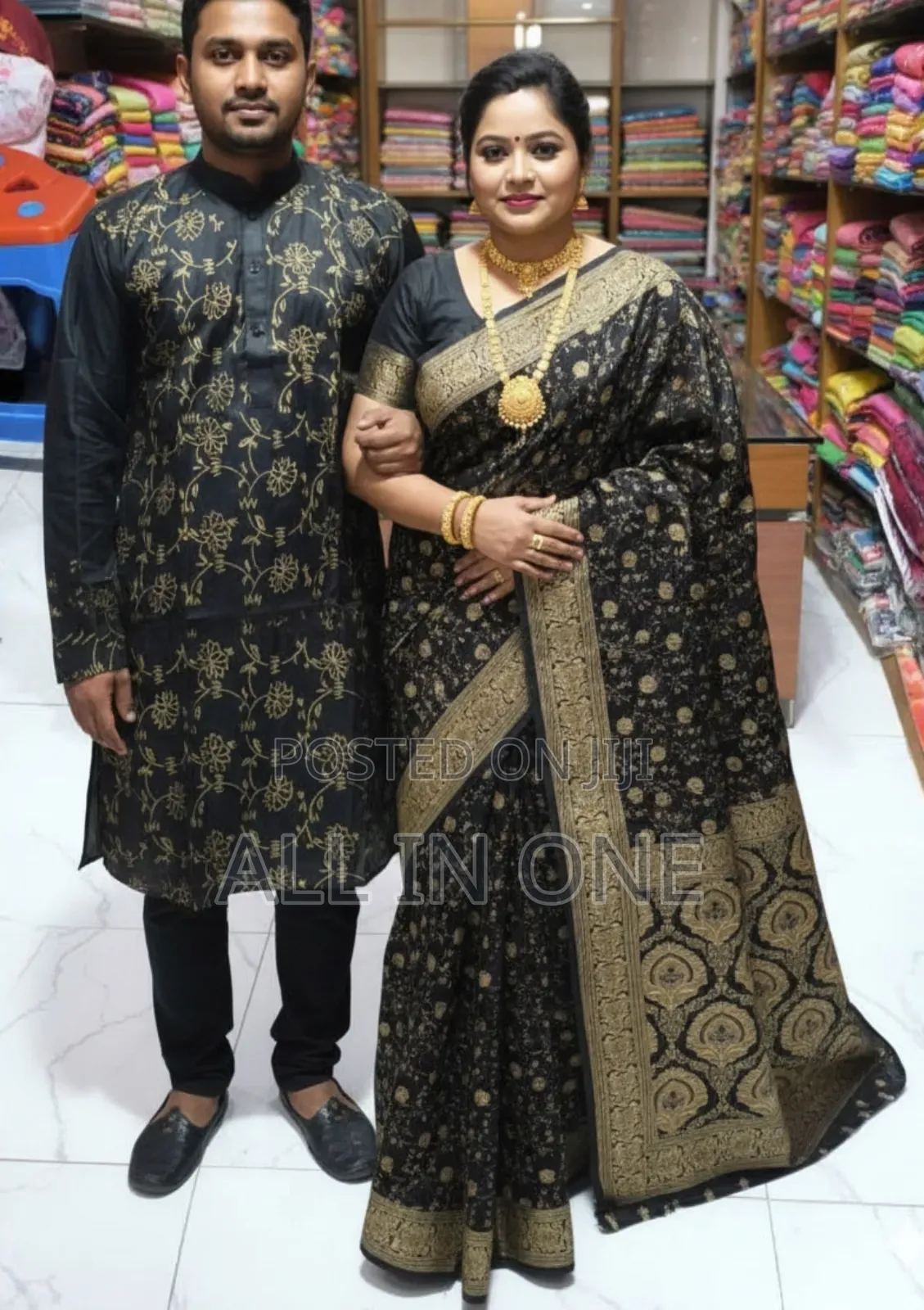 Saree Panjabi Couple Dress