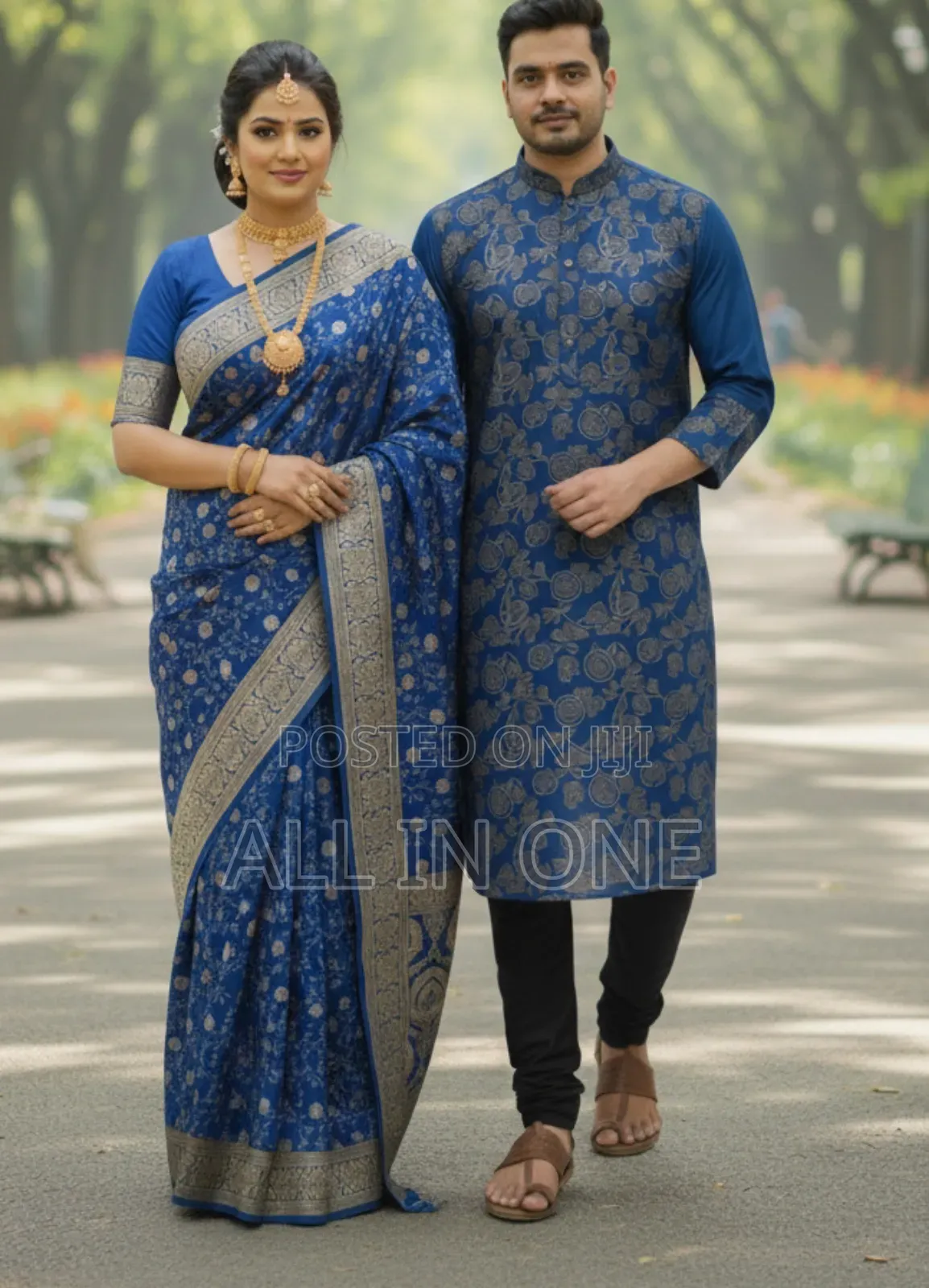 Saree Panjabi Couple Dress
