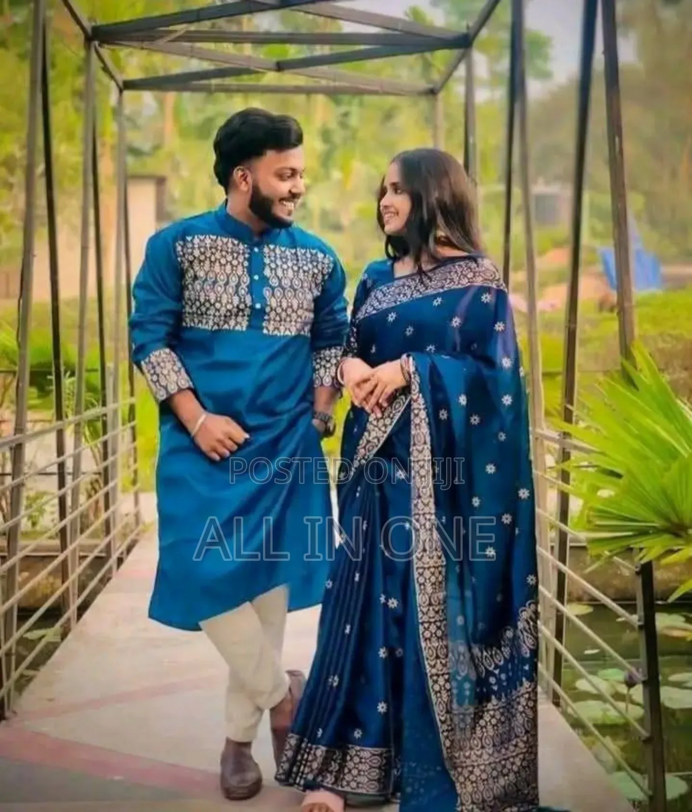 Saree Panjabi Couple Dress
