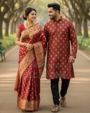 Saree Panjabi Couple Dress