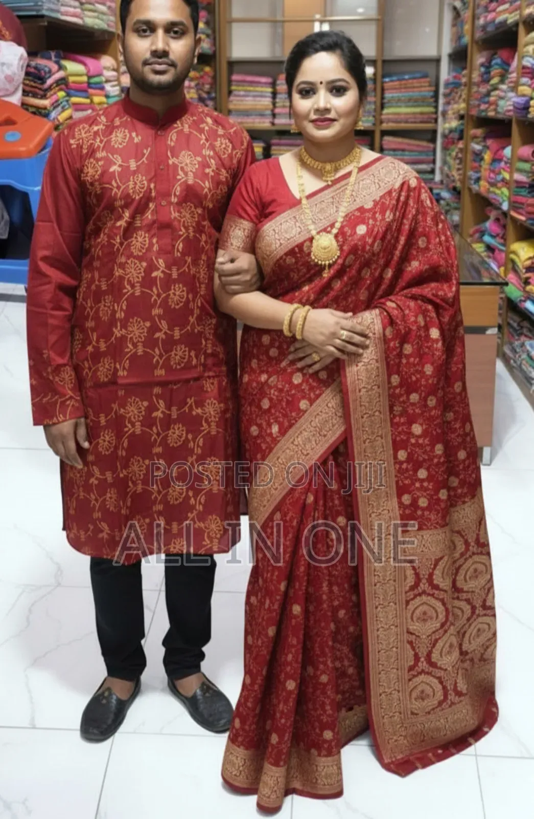 Saree Panjabi Couple Dress