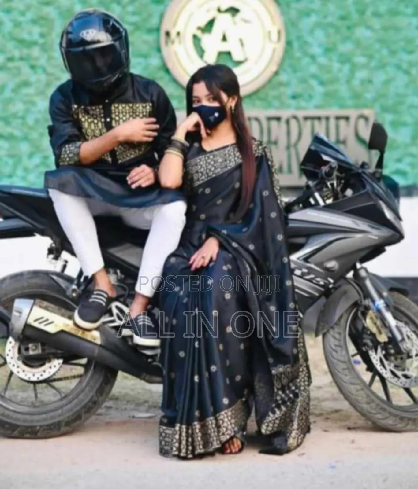 Saree Panjabi Couple Dress