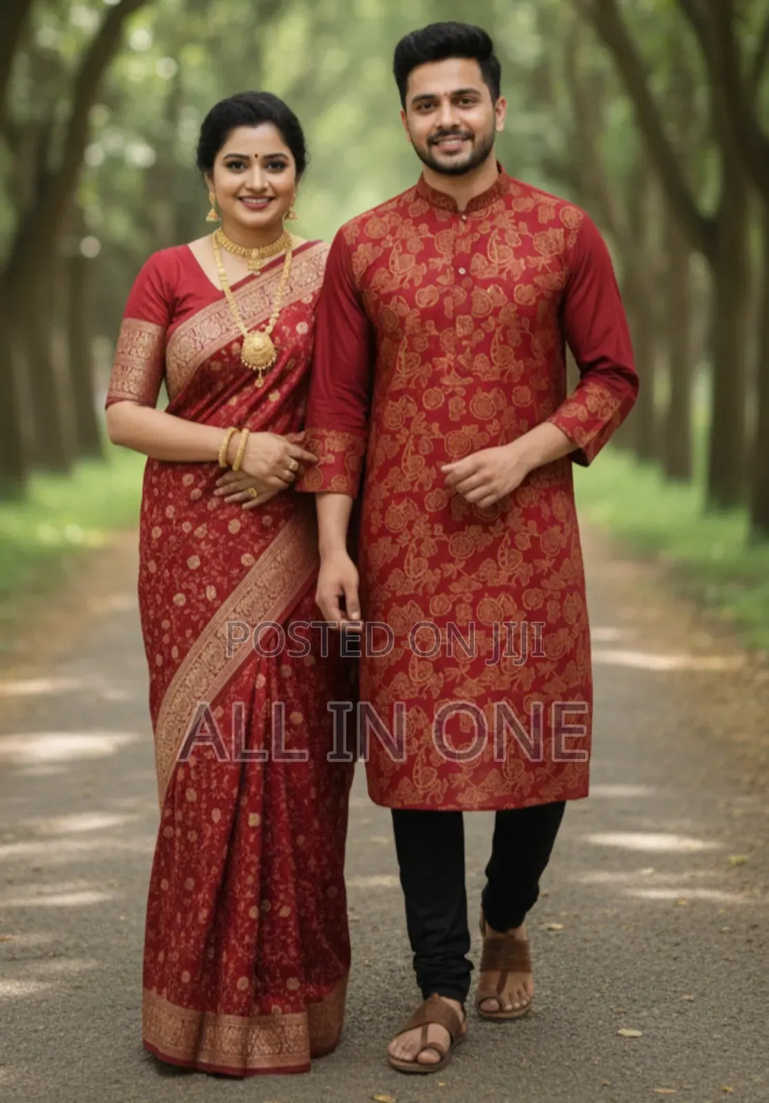 Saree Panjabi Couple Dress