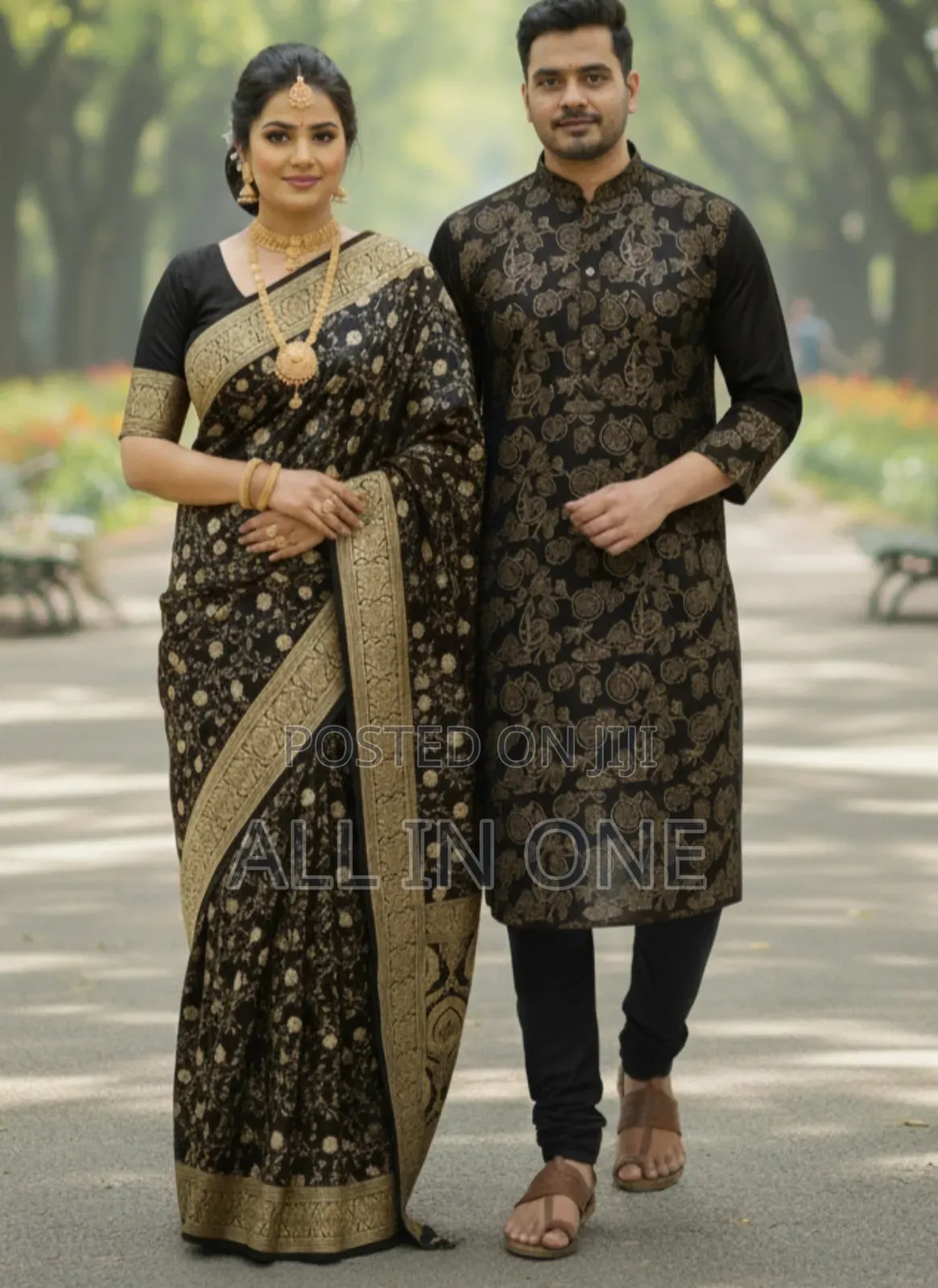 Saree Panjabi Couple Dress