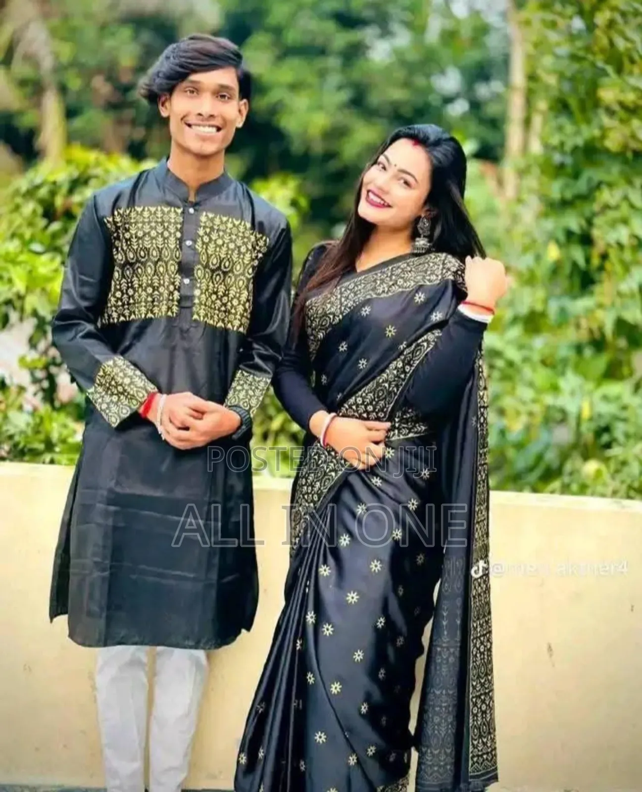 Saree Panjabi Couple Dress