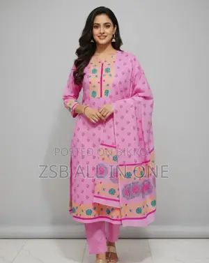 ব্লক প্রিন্ট থ্রি পিস নতুন আপডেট কালেকশন