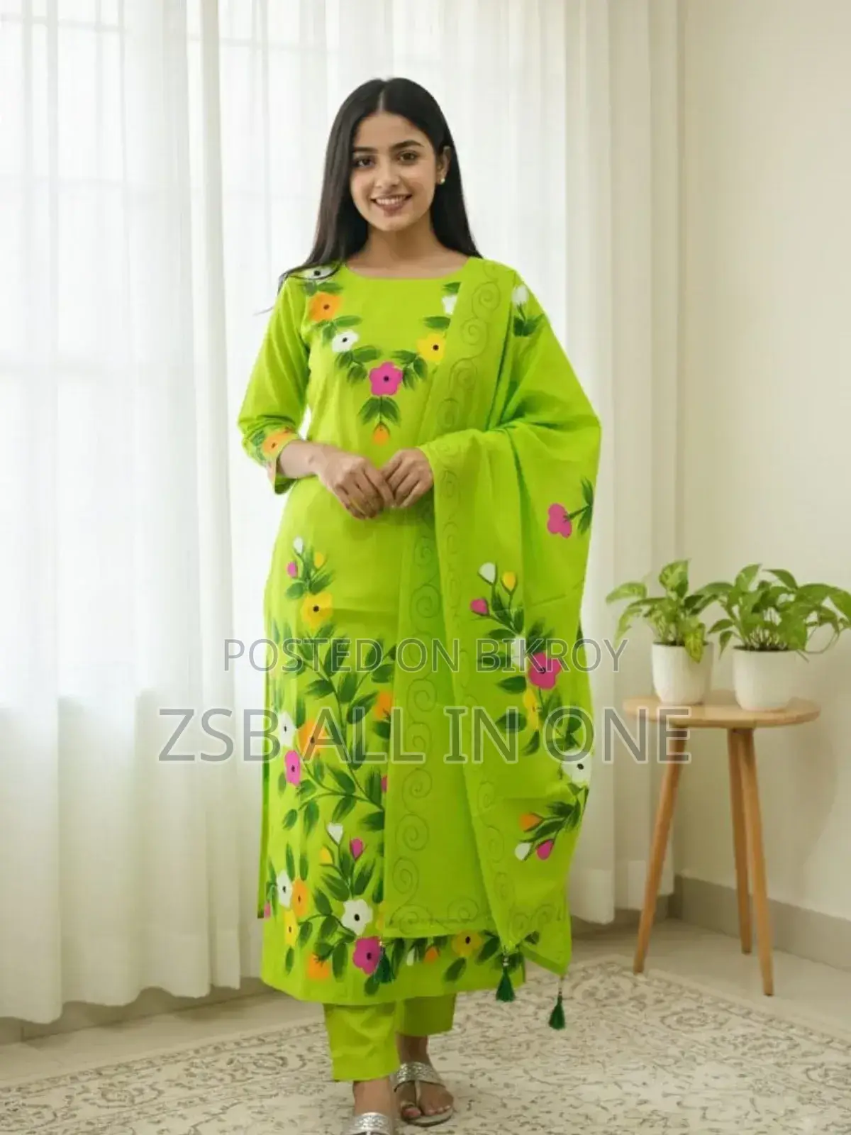 ব্লক প্রিন্ট থ্রি পিস নতুন আপডেট কালেকশন