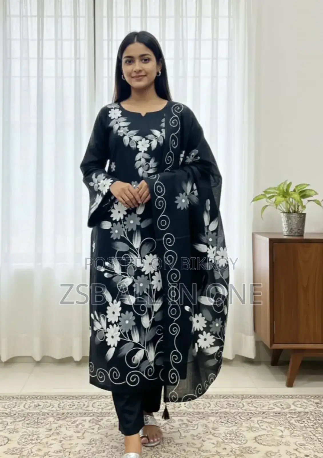 ব্লক প্রিন্ট থ্রি পিস নতুন আপডেট কালেকশন