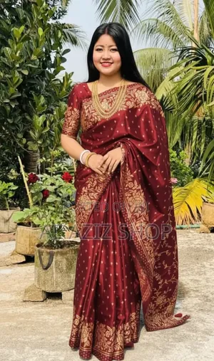 Japani Silk Saree With Blouse Piece