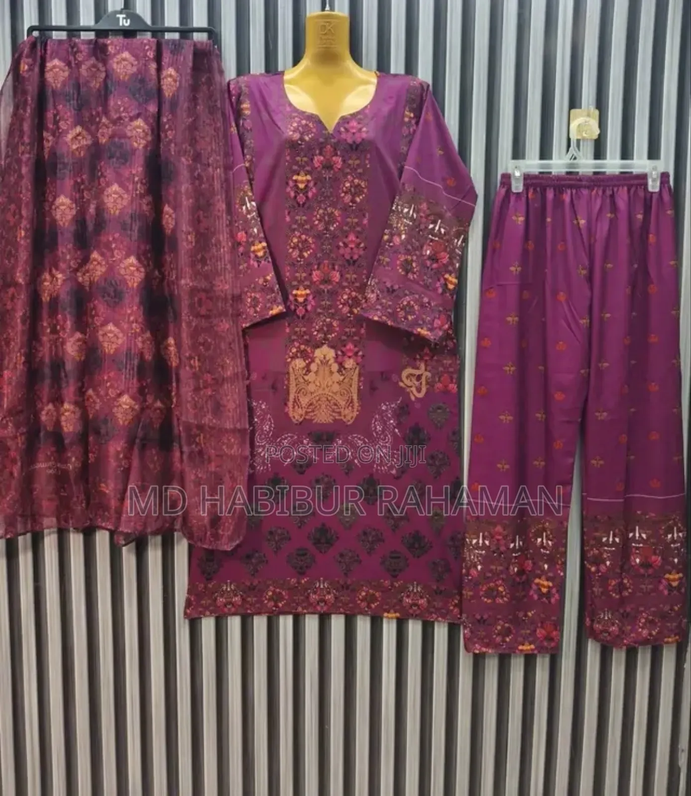 Premium Dubai Soft Silk Three-Piece