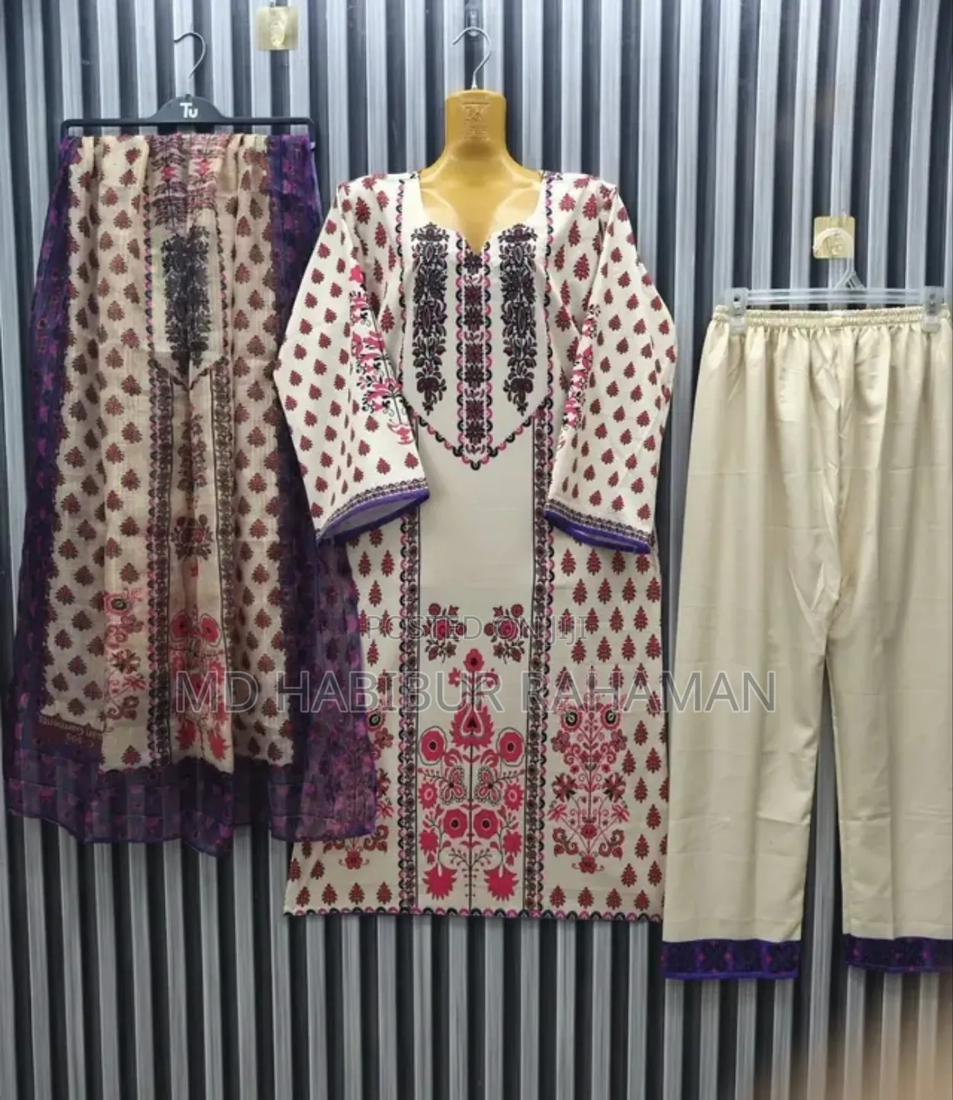 Premium Dubai Soft Silk Three-Piece