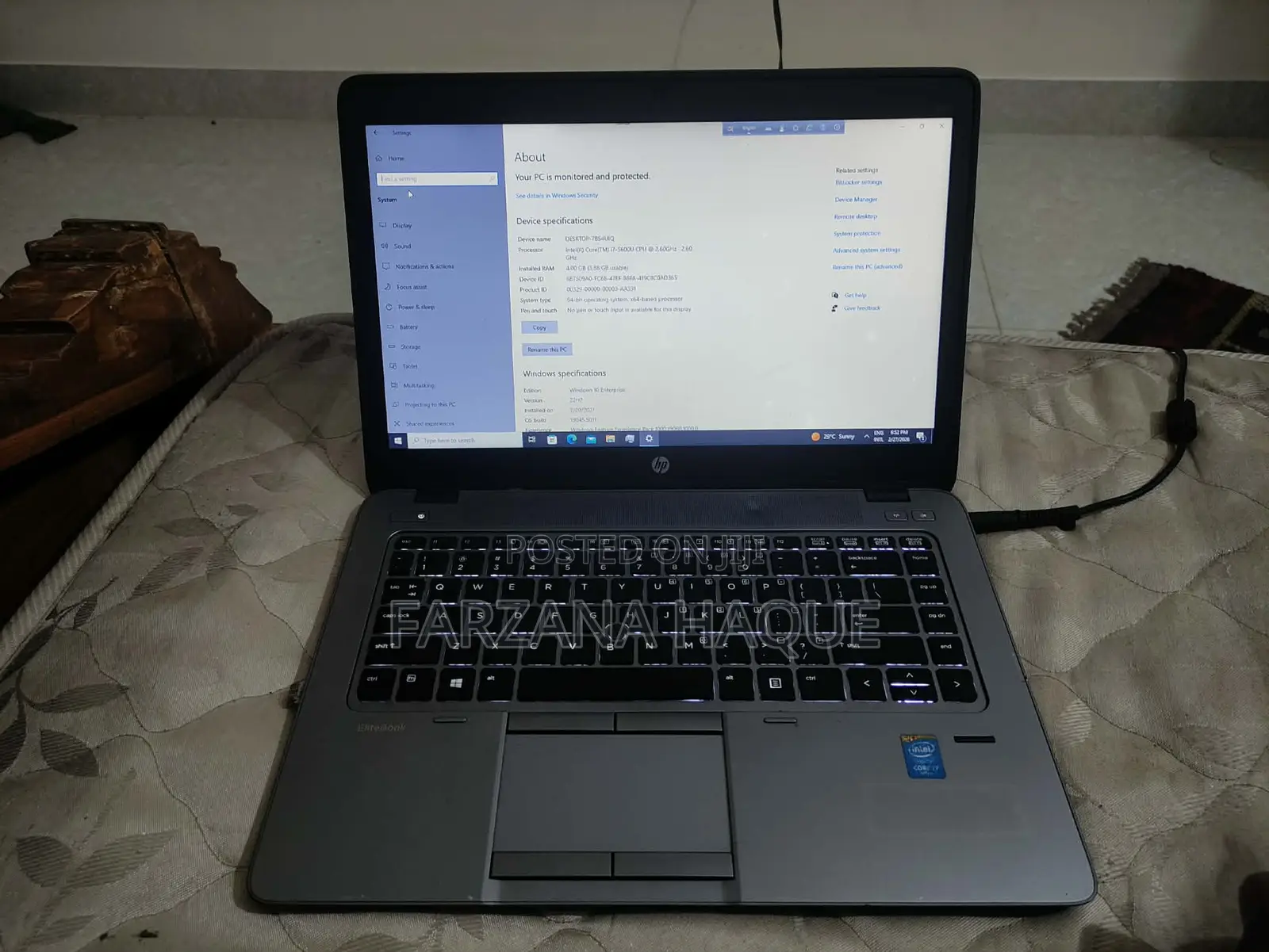 Laptop HP EliteBook 840 G1 4GB Intel Core I7 HDD+SSD 500GB