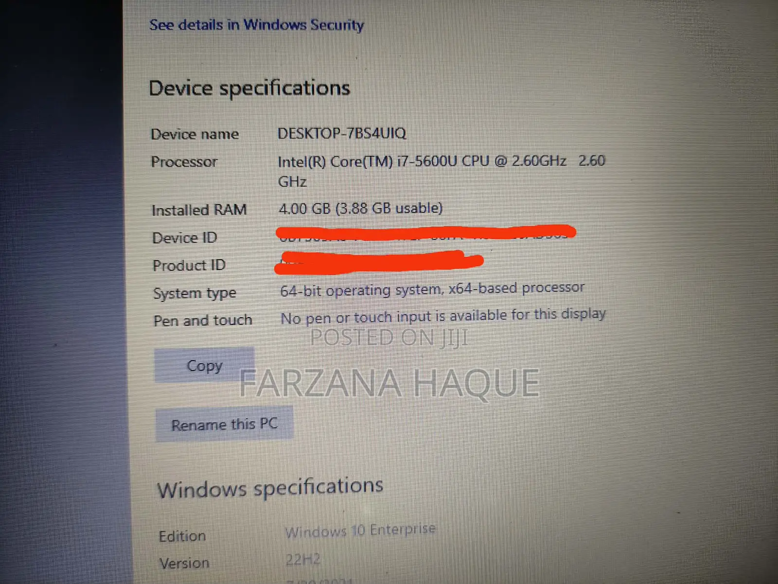 Laptop HP EliteBook 840 G1 4GB Intel Core I7 HDD+SSD 500GB