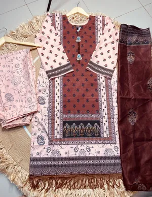 Digital Print Three Piece Eid Collection