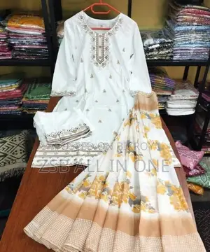 Readymade Embroidery Cotton Three Piece