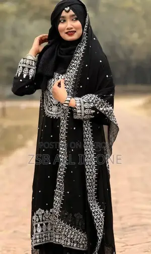 Soft Georgette With Sequence Embroidery Three Piece