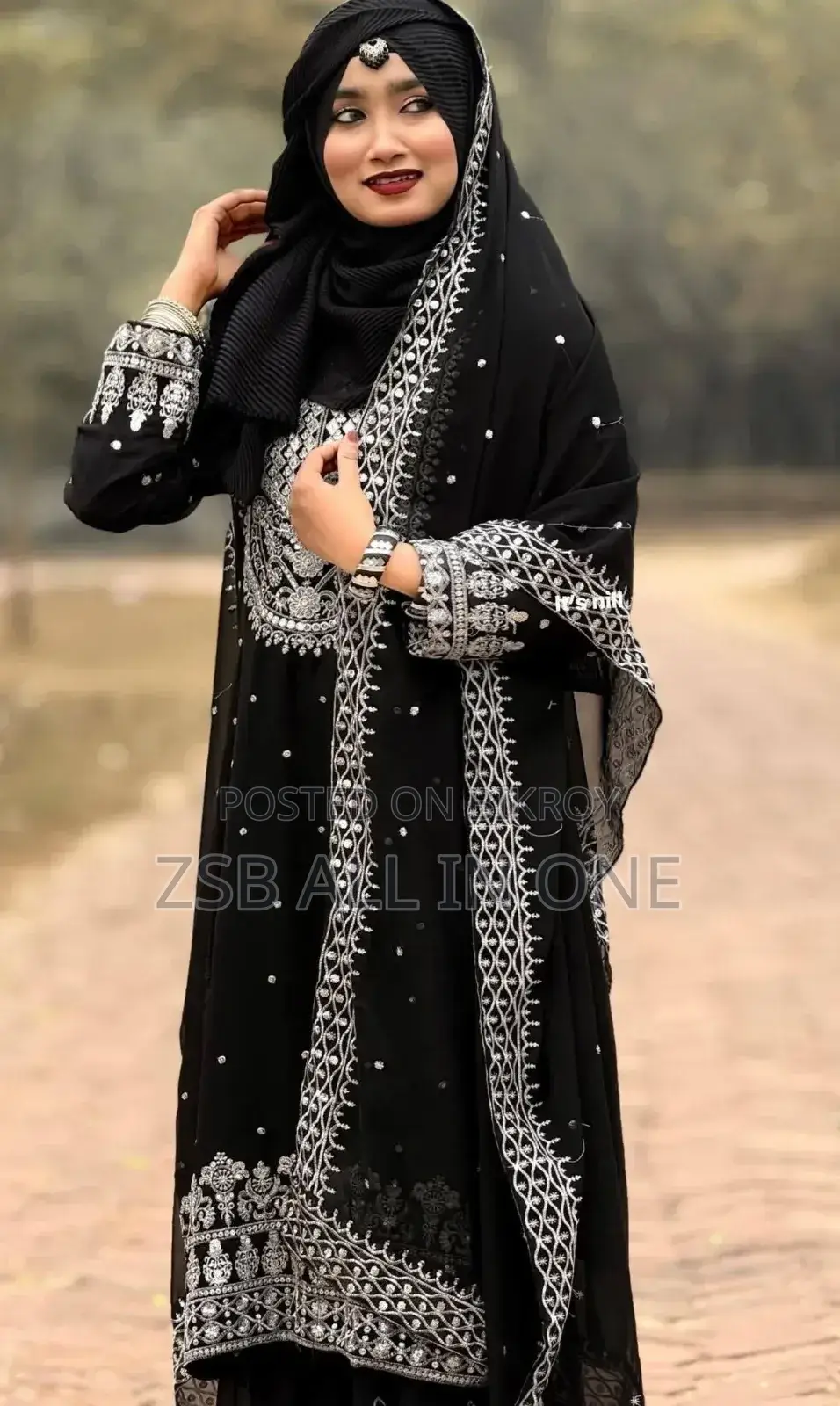 Soft Georgette With Sequence Embroidery Three Piece