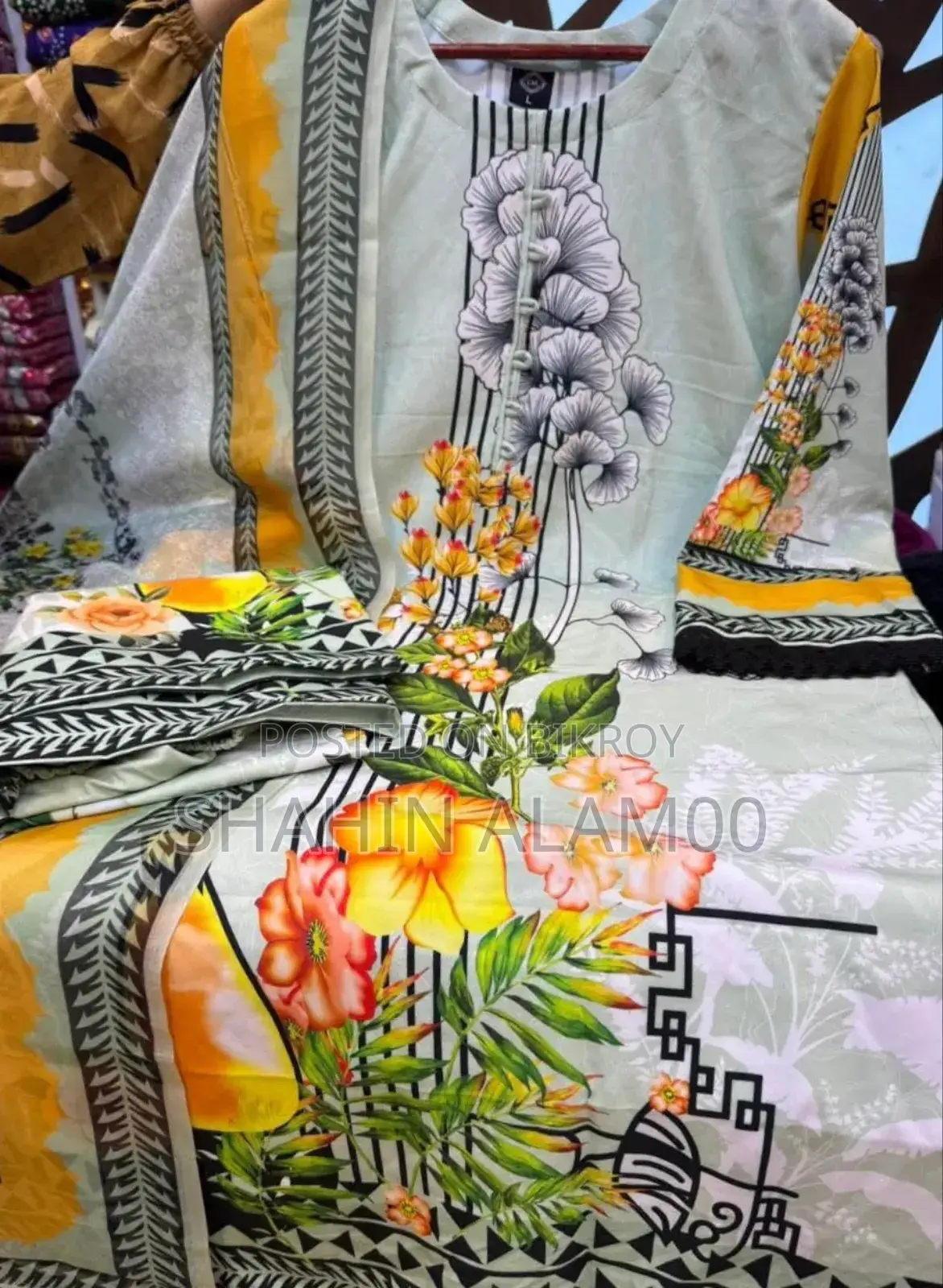 ডিজিটাল প্রিন্ট থ্রি পিস