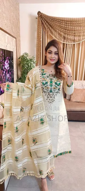 Unstitched Screen Print Three-Piece Set
