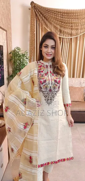 Unstitched Screen Print Three-Piece Set